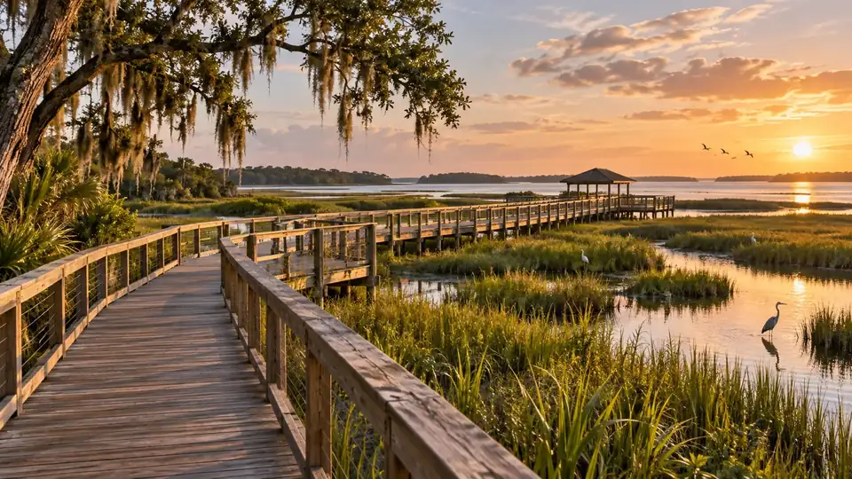 Mariner's Walk through coastal marsh