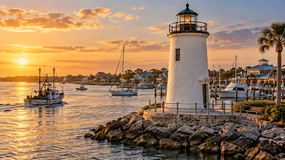 Silver Point Beacon at Lantern Harbor
