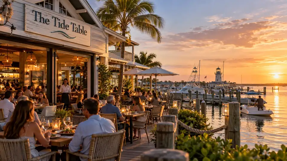 Waterfront dining at The Tide Table